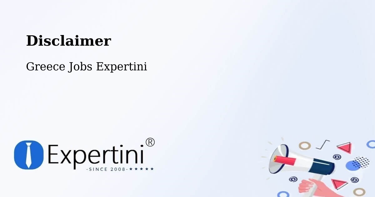Disclaimer – Tríkala - Greece Jobs Expertini